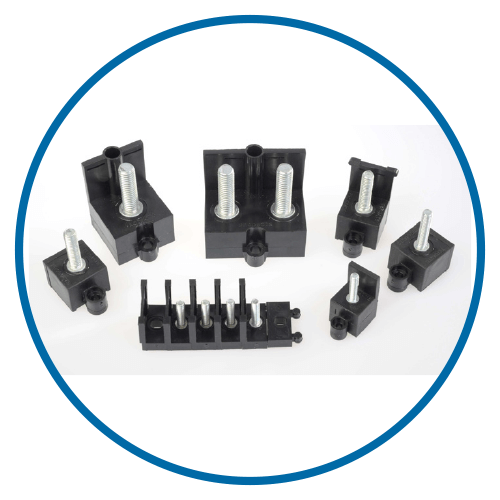 Termate icon stud type terminals injection ranges