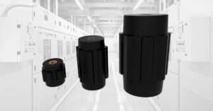 Arrangement of standoff insulator sizes over a low voltage switchgear assembly background